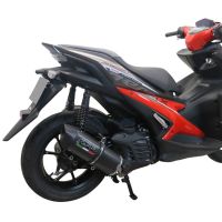 GPR exhaust compatible with  Yamaha Aerox 155 VVA 2021-2023, Furore Nero, Full system exhaust, including removable db killer 