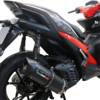 GPR exhaust compatible with  Yamaha Aerox 155 VVA 2021-2023, Furore Nero, Full system exhaust, including removable db killer 