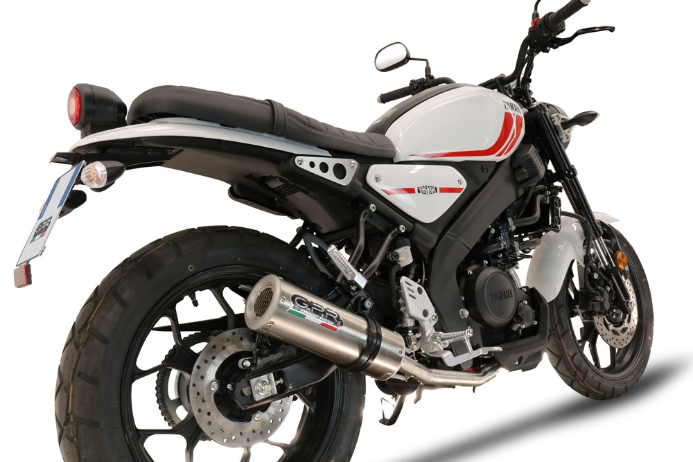 Yamaha XSR125 2021-2024, M3 Inox , Full system exhaust, including removable db killer 