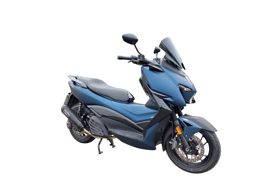 Zontes M 125 2022-2024, Pentaroad Black, Full system exhaust, including removable db killer 