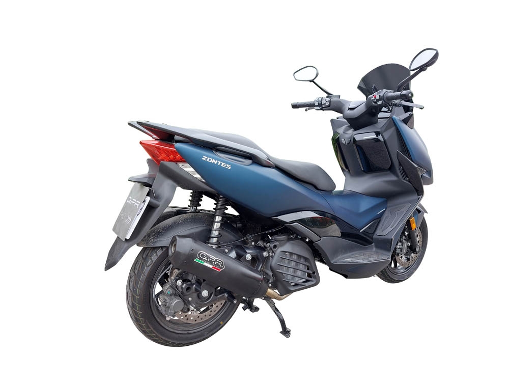 Zontes M 125 2022-2024, Pentaroad Black, Full system exhaust, including removable db killer 