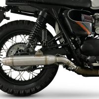 Triumph BONNEVILLE T100 2001-2014, Deeptone Inox, Dual slip-on including removable db killers and link pipes 