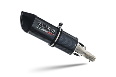 Exhaust compatible with Benelli Leoncino 500 2017-2020, Furore Evo4 Poppy, Slip-on exhaust including removable db killer and link pipe 