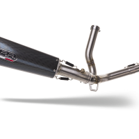 GPR exhaust compatible with  Suzuki V-Strom 650 2004-2011, Gpe Ann. Poppy, Mid-Full system exhaust including removable db killer 