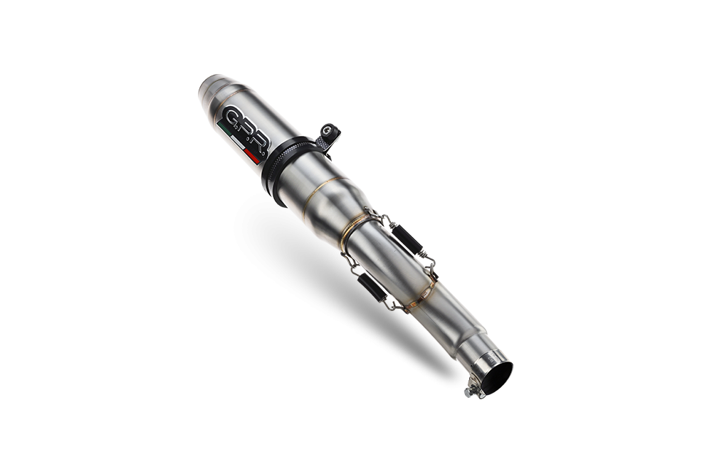 Benelli Bn 302 S 2015-2016, Deeptone Inox, Slip-on exhaust including removable db killer and link pipe 