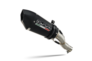 Honda CB600F Hornet 2007-2014, Gpe Ann. Black titanium, Slip-on exhaust including removable db killer and link pipe 