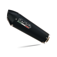 GPR exhaust compatible with  Honda CB400X 2013-2015, Gpe Ann. Black titanium, Slip-on exhaust including removable db killer and link pipe 