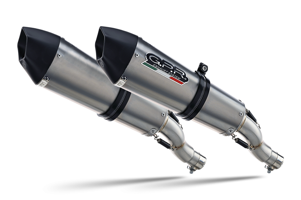 Aprilia Rsv 1000 R Factory 2006-2010, Gpe Ann. titanium, Dual slip-on including removable db killers and link pipes 