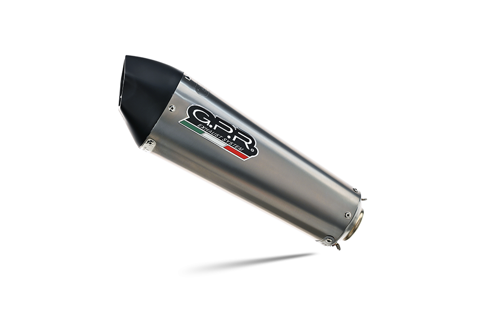 GPR exhaust compatible with  Honda CB400X 2013-2015, Gpe Ann. titanium, Slip-on exhaust including removable db killer and link pipe 