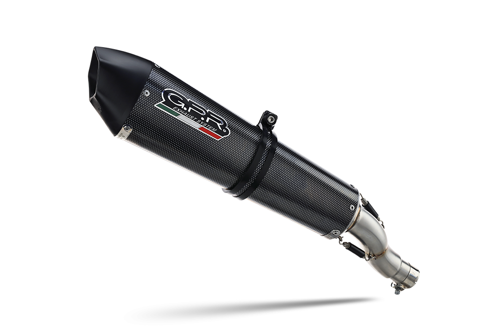 GPR exhaust compatible with  Suzuki V-Strom 650 2004-2011, Gpe Ann. Poppy, Mid-Full system exhaust including removable db killer 