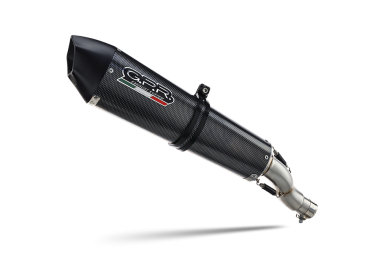 GPR exhaust compatible with  Suzuki V-Strom 650 2004-2011, Gpe Ann. Poppy, Mid-Full system exhaust including removable db killer 