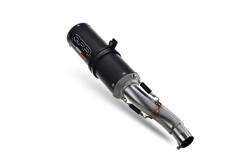 Benelli 502 C 2019-2020, M3 Black Titanium, Slip-on exhaust including removable db killer and link pipe 