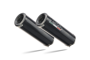 Aprilia Shiver 900 2017-2020, M3 Poppy , Dual slip-on including removable db killers and link pipes 