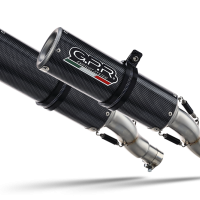 GPR exhaust compatible with  Yamaha YZF 1000 R1 2007-2008, M3 Poppy , Dual slip-on including removable db killers and link pipes 