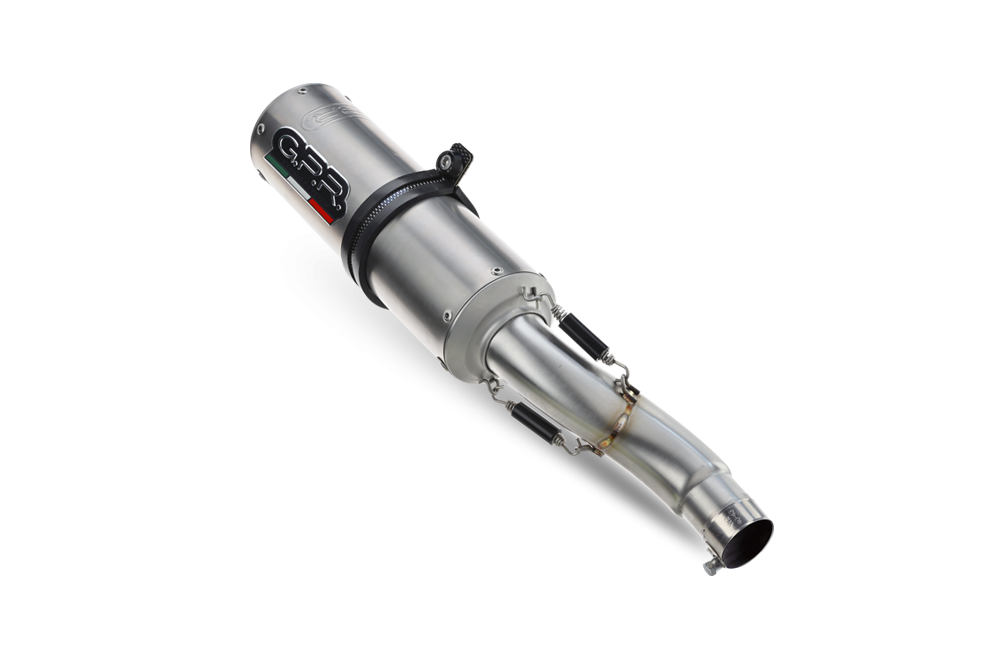 Benelli Bn 302 S 2015-2016, M3 Titanium Natural, Slip-on exhaust including removable db killer and link pipe 