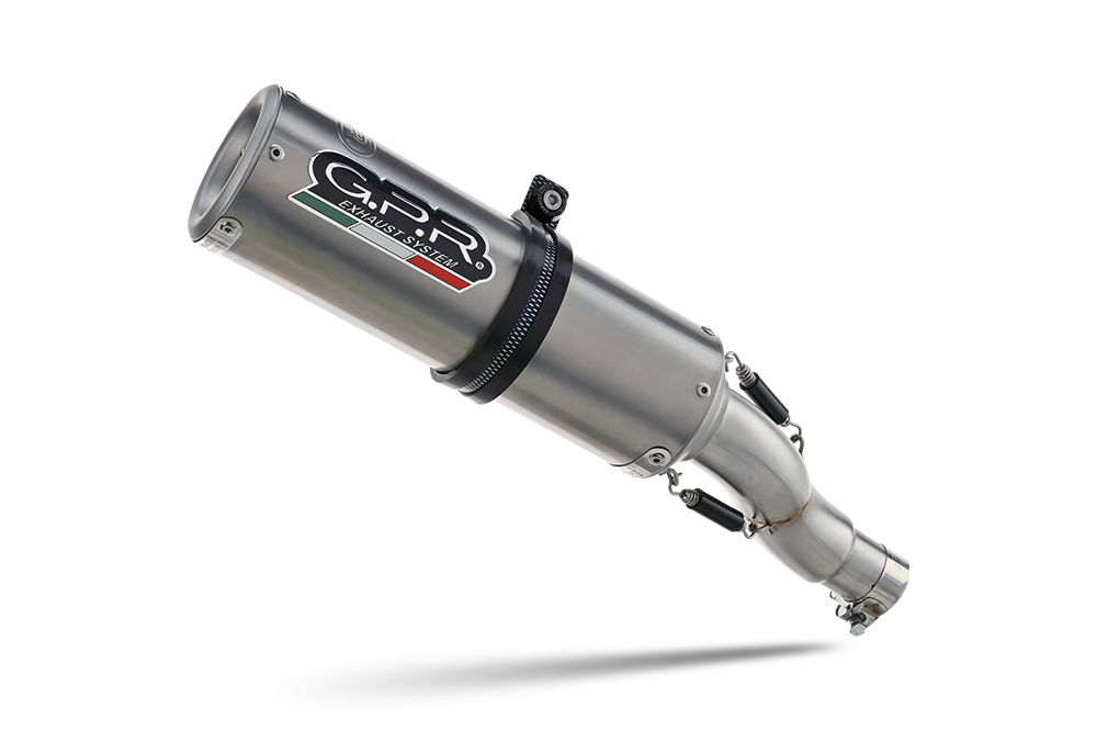 Honda Integra 700 2012-2013, M3 Titanium Natural, Slip-on exhaust including removable db killer and link pipe 