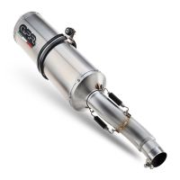 Kawasaki Versys 650 2006-2014, Satinox , Slip-on exhaust including removable db killer and link pipe 