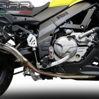 GPR exhaust compatible with  Suzuki V-Strom 650 2021-2024, M3 Inox , Mid-Full system exhaust including removable db killer 